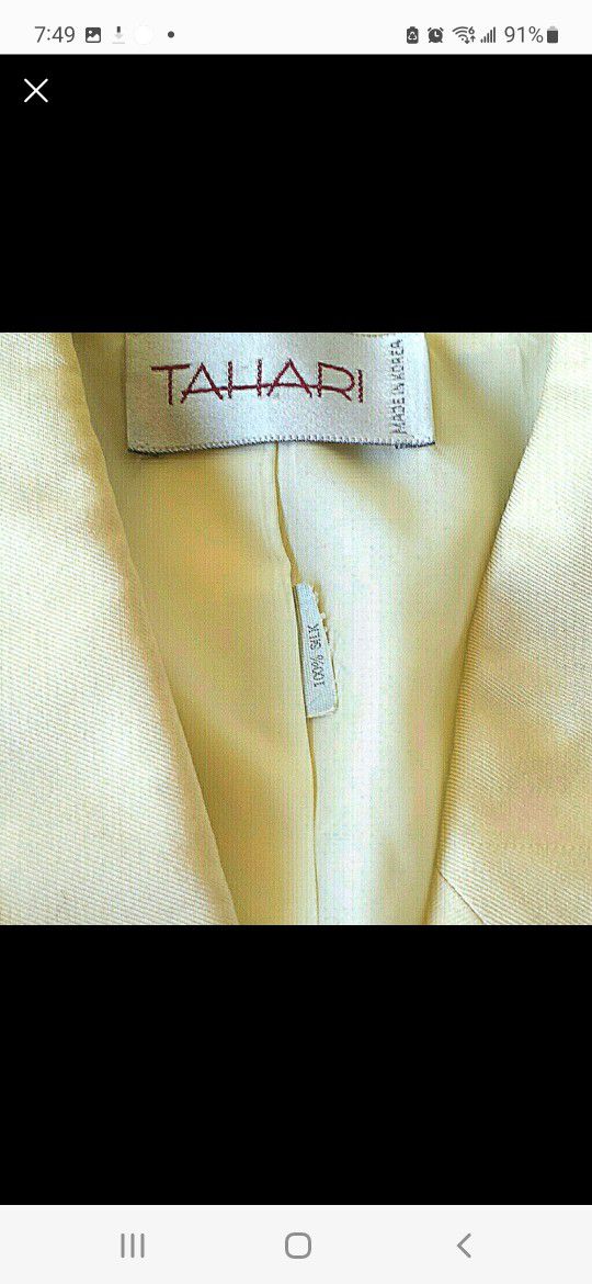 Very Vintage (80's) Tahari  Silk Blend Jacket