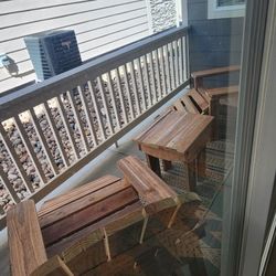 Two Adirondack Chairs