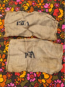 Vintage Burlap Sacks - Set of 2