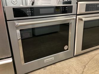 KitchenAid 30 in. Single Electric Wall Oven Single-Fan and Self Cleaning New Scratch and Dent