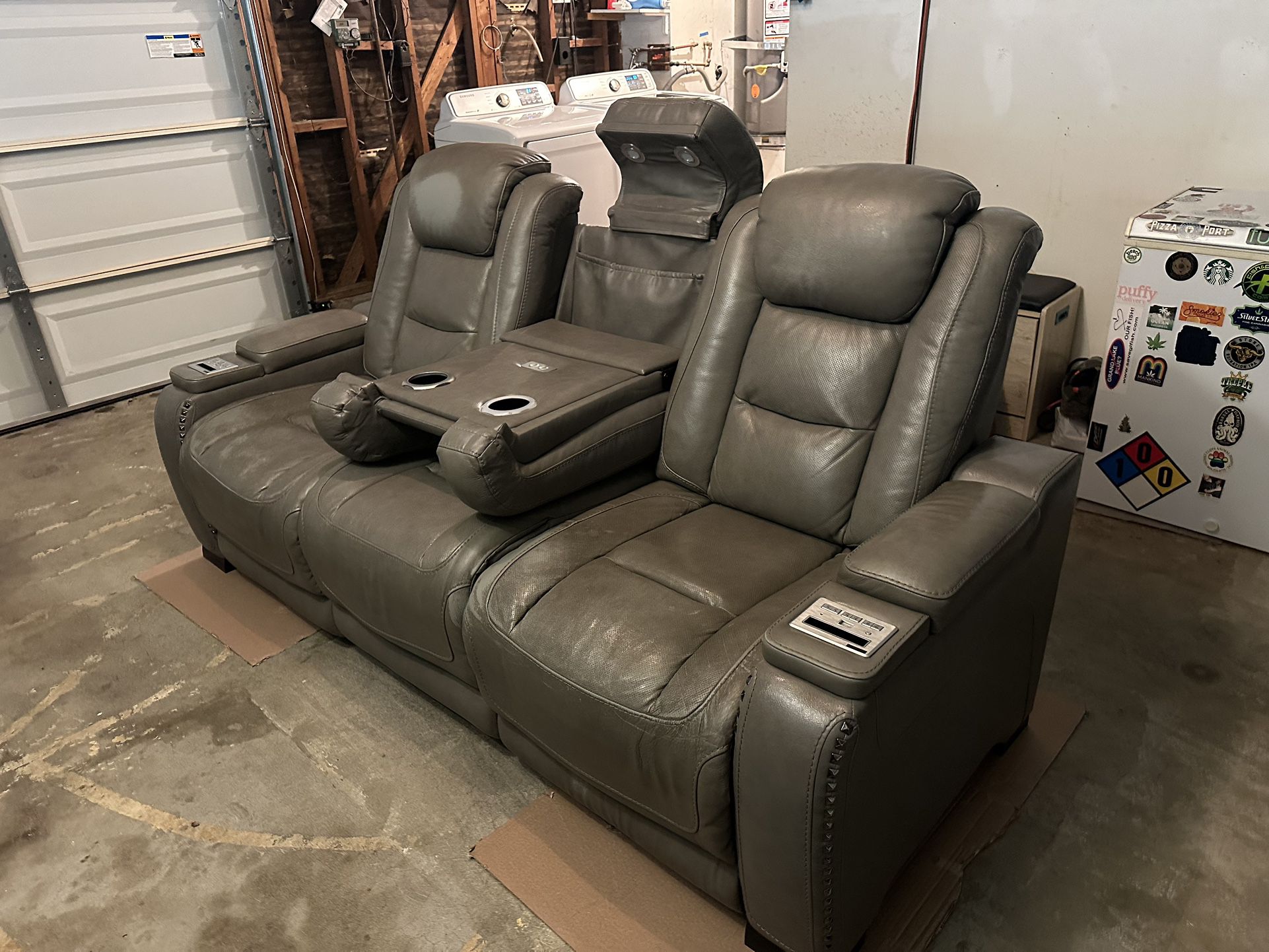 Reclining Couch With Bluetooth And USB Charging 