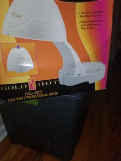 Gold HOT HOODED hair Dryer