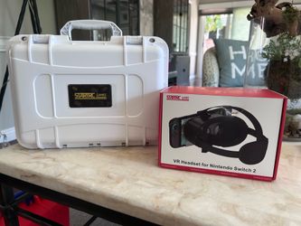 Nintendo switch 2 Startrc black and white  bundle hard carrying case and black VR headset new