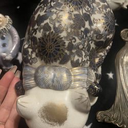 VINTAGE Japanese sleeping cat