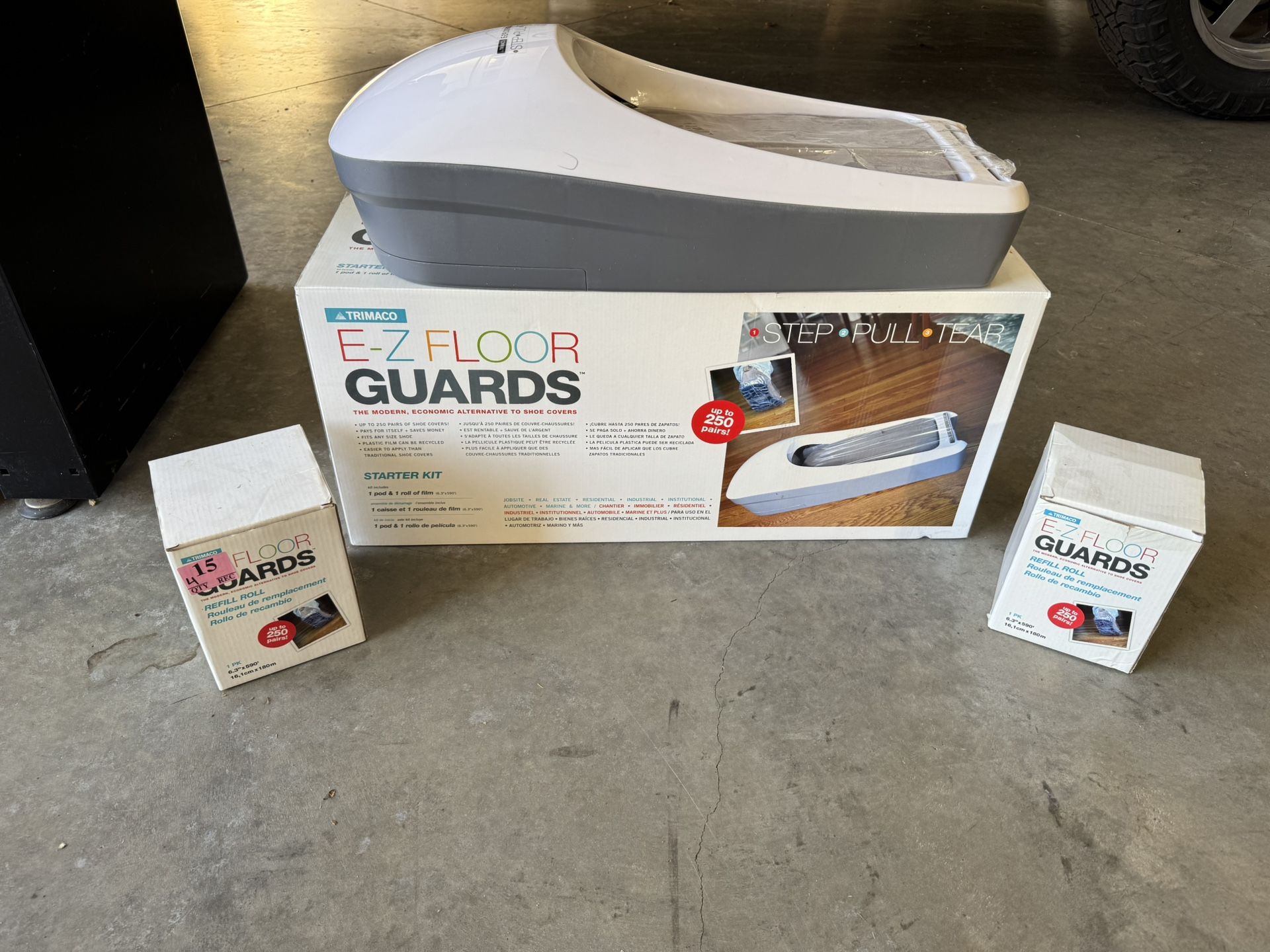Trimaco E-Z Floor Guards With 3 Refills