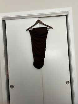 Brown mini dress