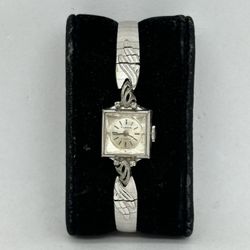 Vintage Fortis Gretchen Switzerland Diamonds 17J Watch with 10K GF Band ~ AS-IS