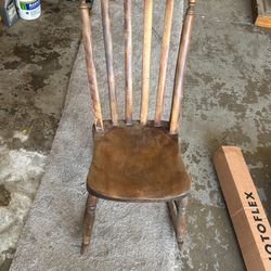 Vintage Solid Wood Rocker