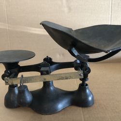 Rare/Antique Cast Iron Sliding Weight Balance Scale No 3 