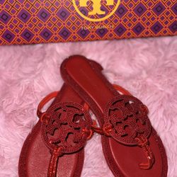 Red Tory Burch Sandals 