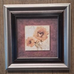 Framed Floral Art Print; King Rose Gallery - Rowena