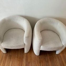 Bouclé Lounge Chairs