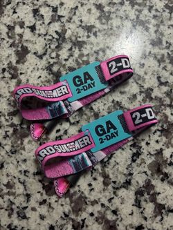 (2) GA HARD SUMMER WRISTBANDS