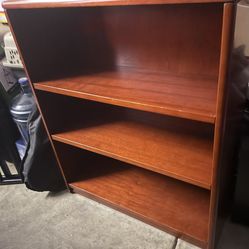 Cherry Wood Lacquered Book Shelf 