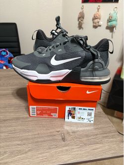 Size 9.5 - Nike Air Max Alpha Trainer 5 Grey White Sneakers Athletic Shoes
