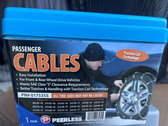 Snow chains passenger cables