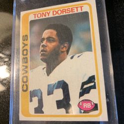1978 Tony Dorsett Rookie Card (HOF)