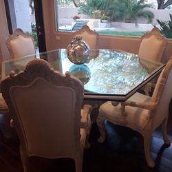 Phyllis Morris Dining  Room Table and Chairs 