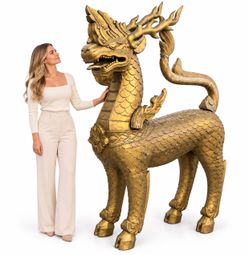 Chinese Dragon wood sculpture