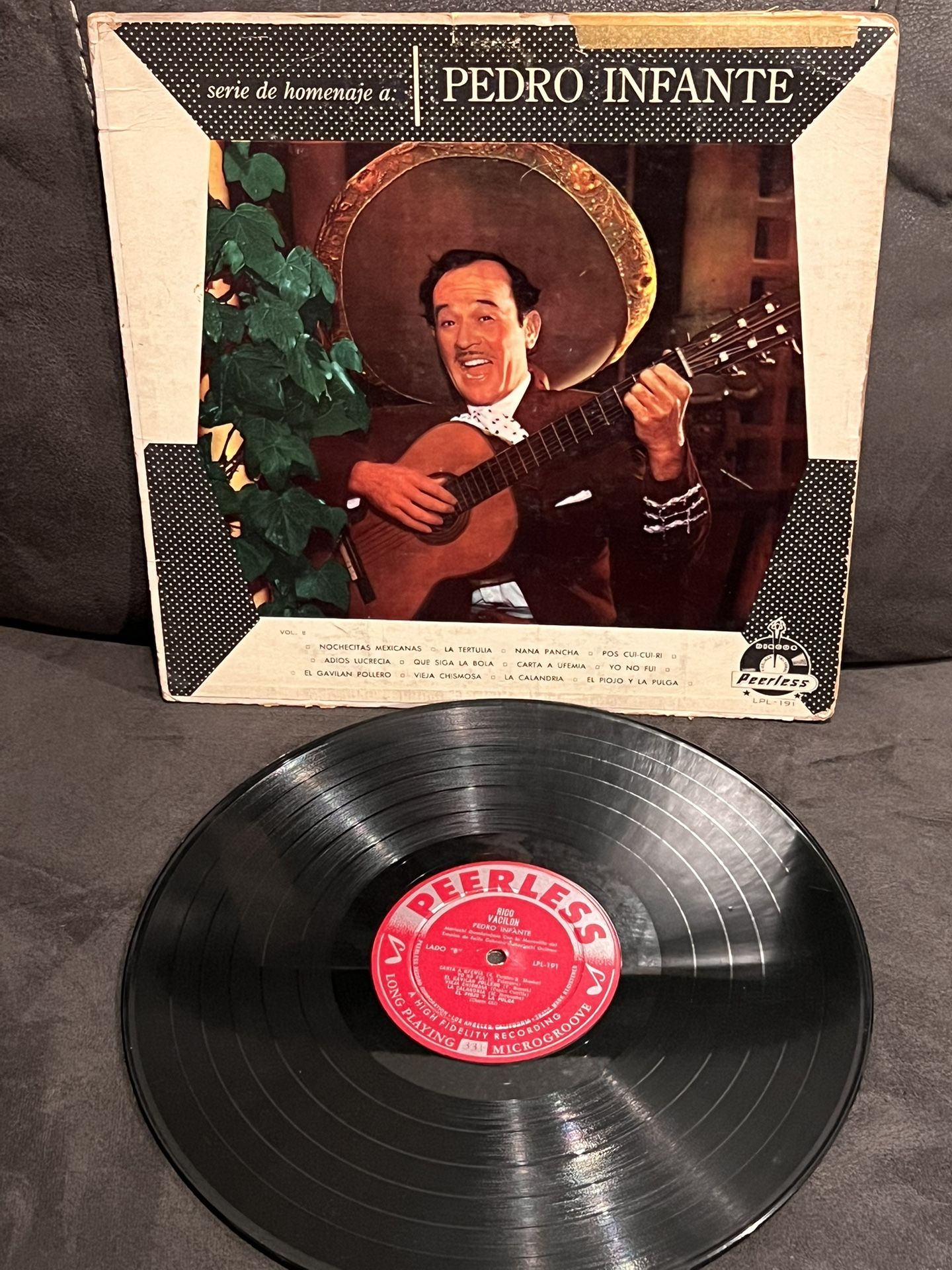 Vintage LP Vinyl Record Album Pedro Infante Rare Mexican