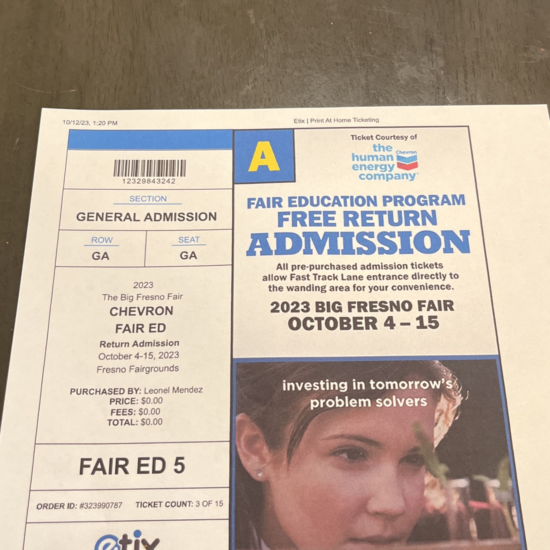 Fresno Fair Tickets $10 For Two