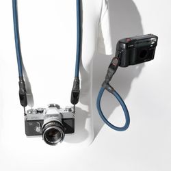 Camera Strap Set Neck + Wrist Peak Design Anchors Quick Release Dark Blue Climbing Rope
