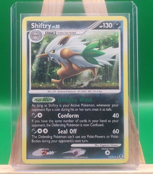 [Vintage]Shiftry 13/111 2009 Rising Rivals Rare Holo Pokemon TCG, LP