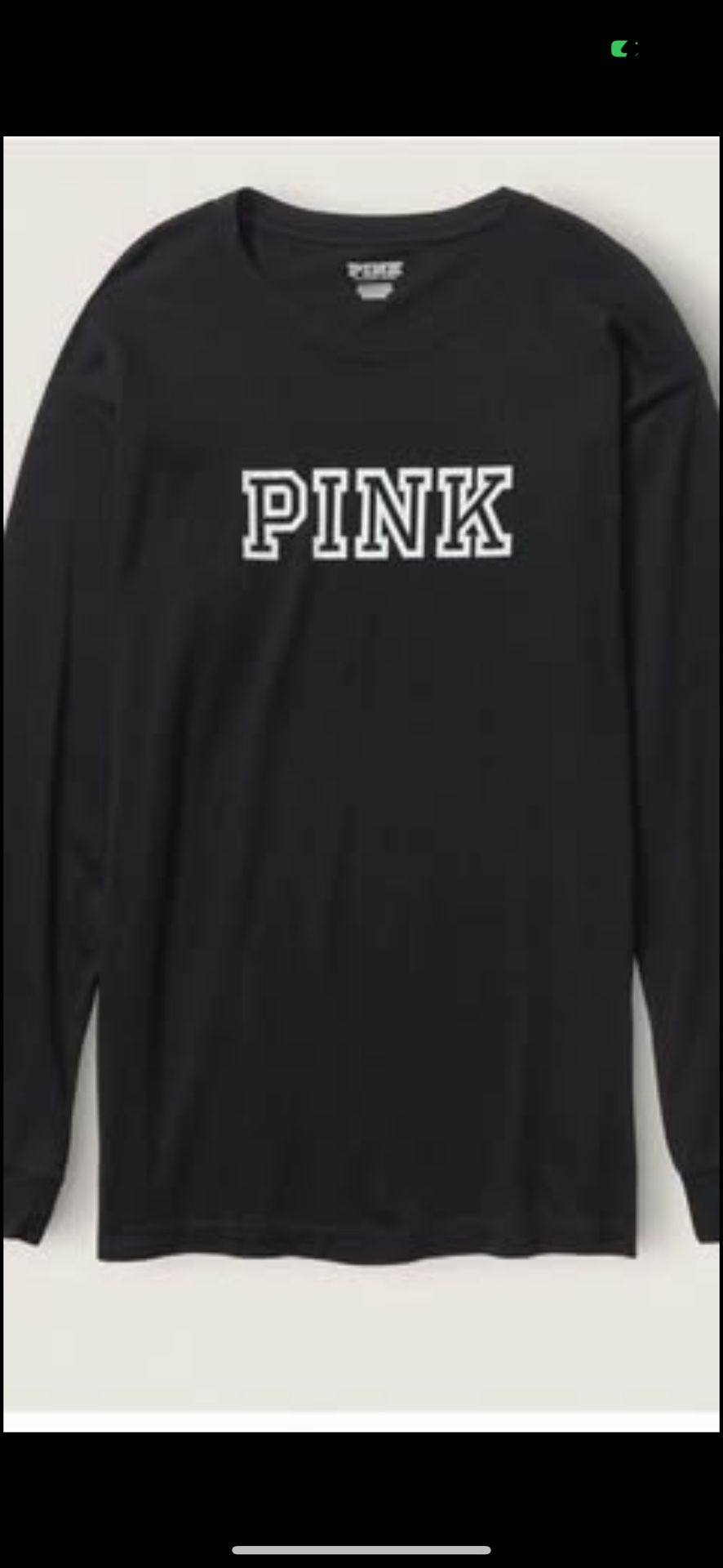 VICTORIA SECRET PINK LONG SLEEVE TEE