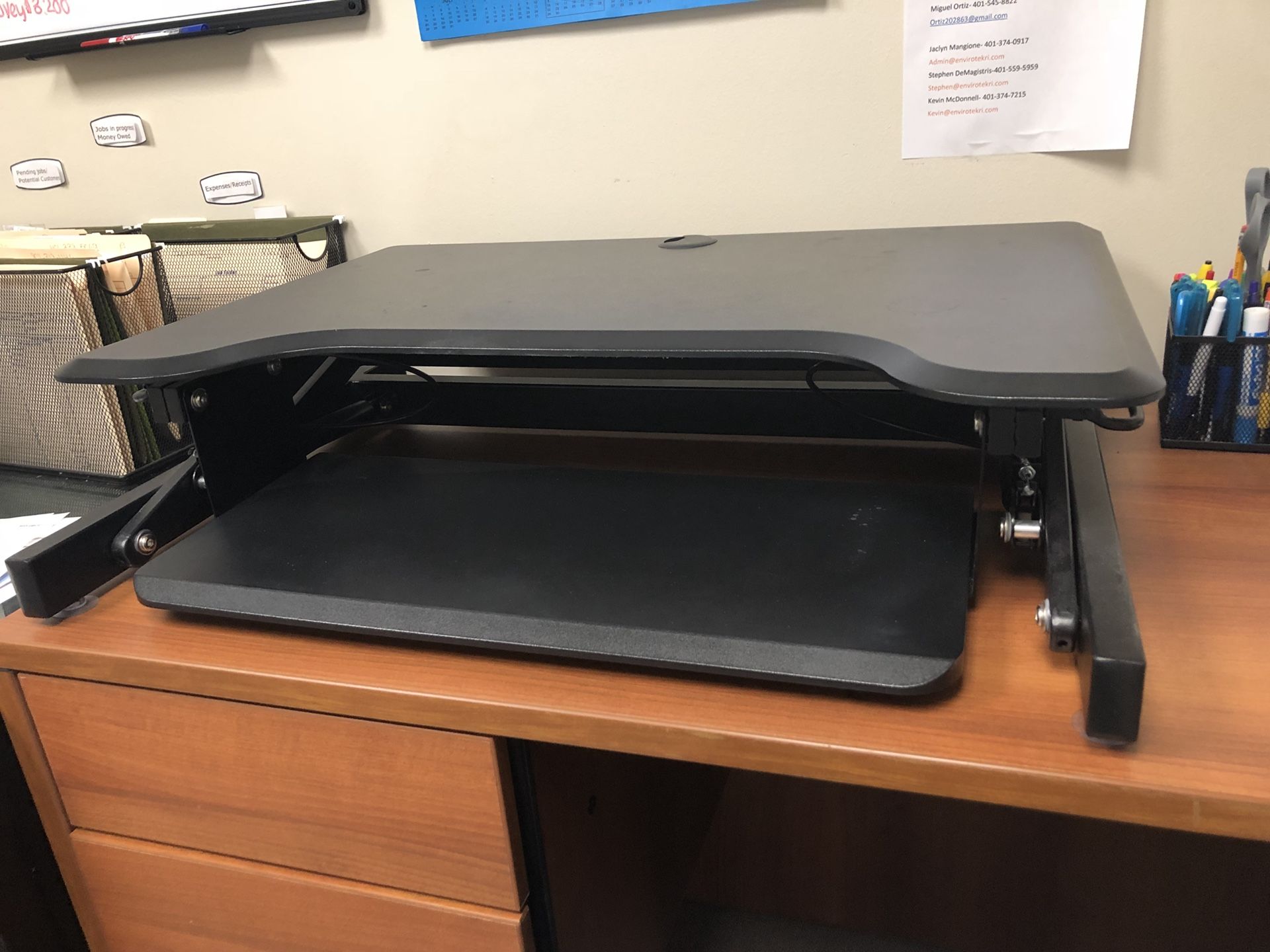 Stand up desk converter