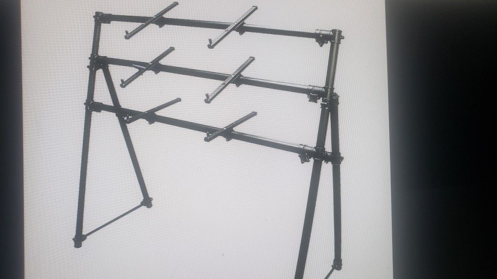 On STAGE 3 TIER KEYBOARD STAND
