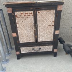 Shabby Chic Tiki cabinet