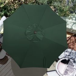 Green Umbrella Cover 8 Rims