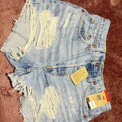 Denim Levi Jean Shorts
