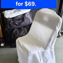 50 White Chair Covers 