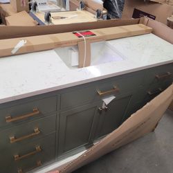 60 Inch  Single Sink  Vanity