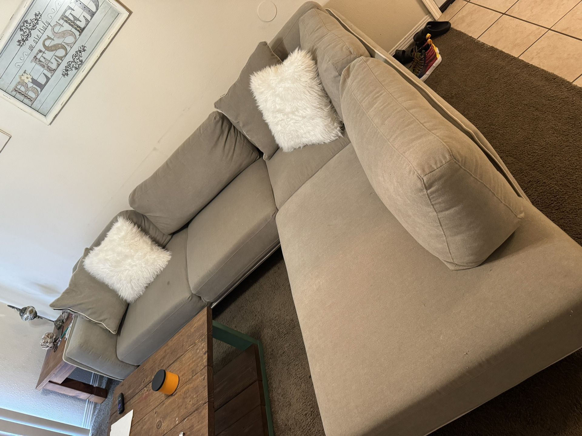 Sectional With Ottoman