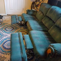 Free couch with reclining seats, no shipping/delivery