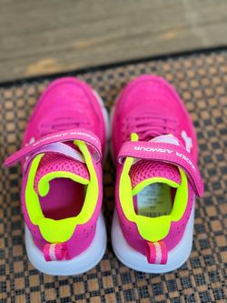 Brand New Under Armour Kids Shoes - Pink/Neon - Size 11