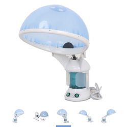 Zeny Portable 2 In 1 Hair and Facial Steamer with Bonnet Hood for Personal Home Use