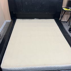 FREE- QUEEN BED FRAME AND BOX SPRING