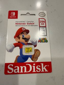 SANDISK 256GB microSD Card, Super Mario Super Star Edition