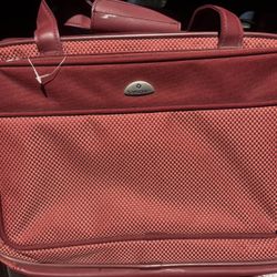 Elegant Samsonite briefcase in rich burgundy. Perfect for business essentials.  Samsonite Carry On Shoulder Overnight Bag Suitcase Luggage   Excellent
