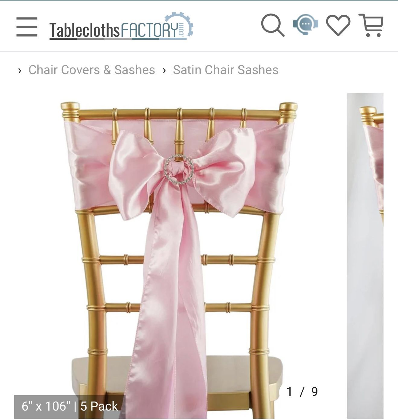 Pink Satin Sash