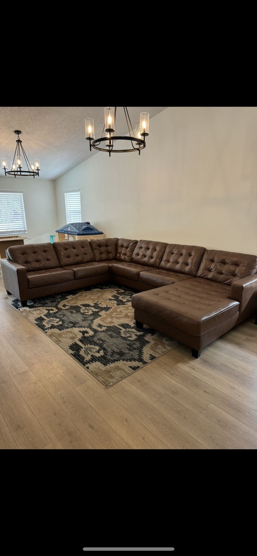 Leather Sectional Sofa Couch