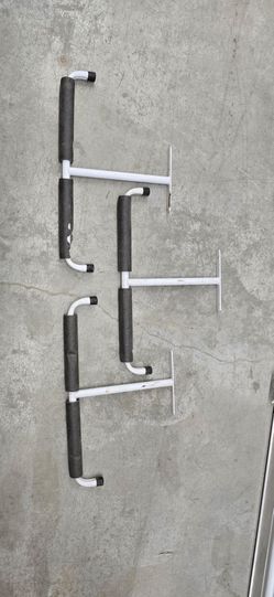 3 overhead ladder storage racks