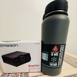 Double Wall Vacuum Insulated For Hot& Cold 8-18HR, SmartSET Emerson NEW