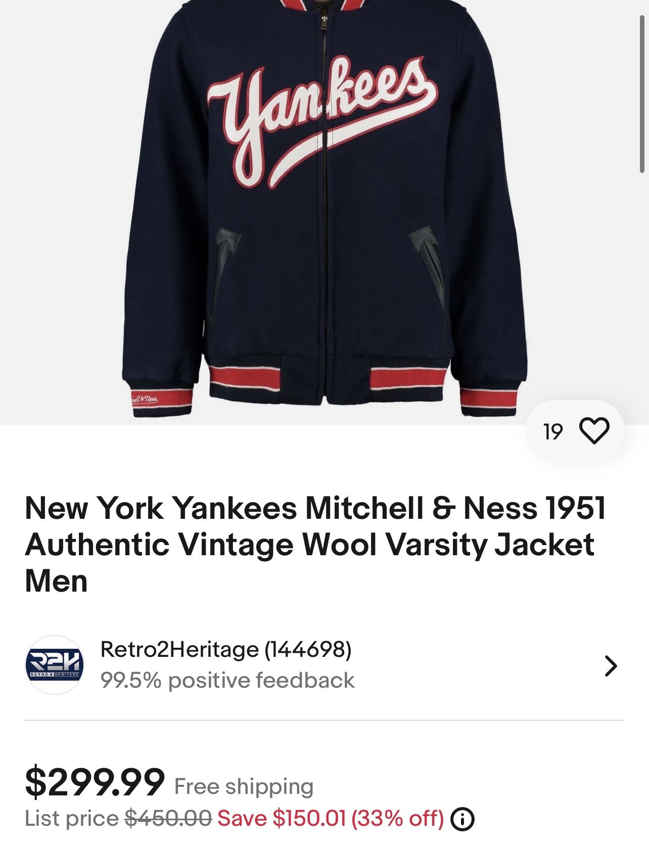 New York Yankees Mitchell & Ness Cooperstown Collection 1949