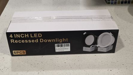 BRAND NEW: 6-Pack 4" LED Recessed Lights (Dimmable)