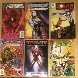 6 Comic Books-Marvel ++ Mixed Publishers & Years-1 Is Rare Advertisement Ltd Ed-All In GC