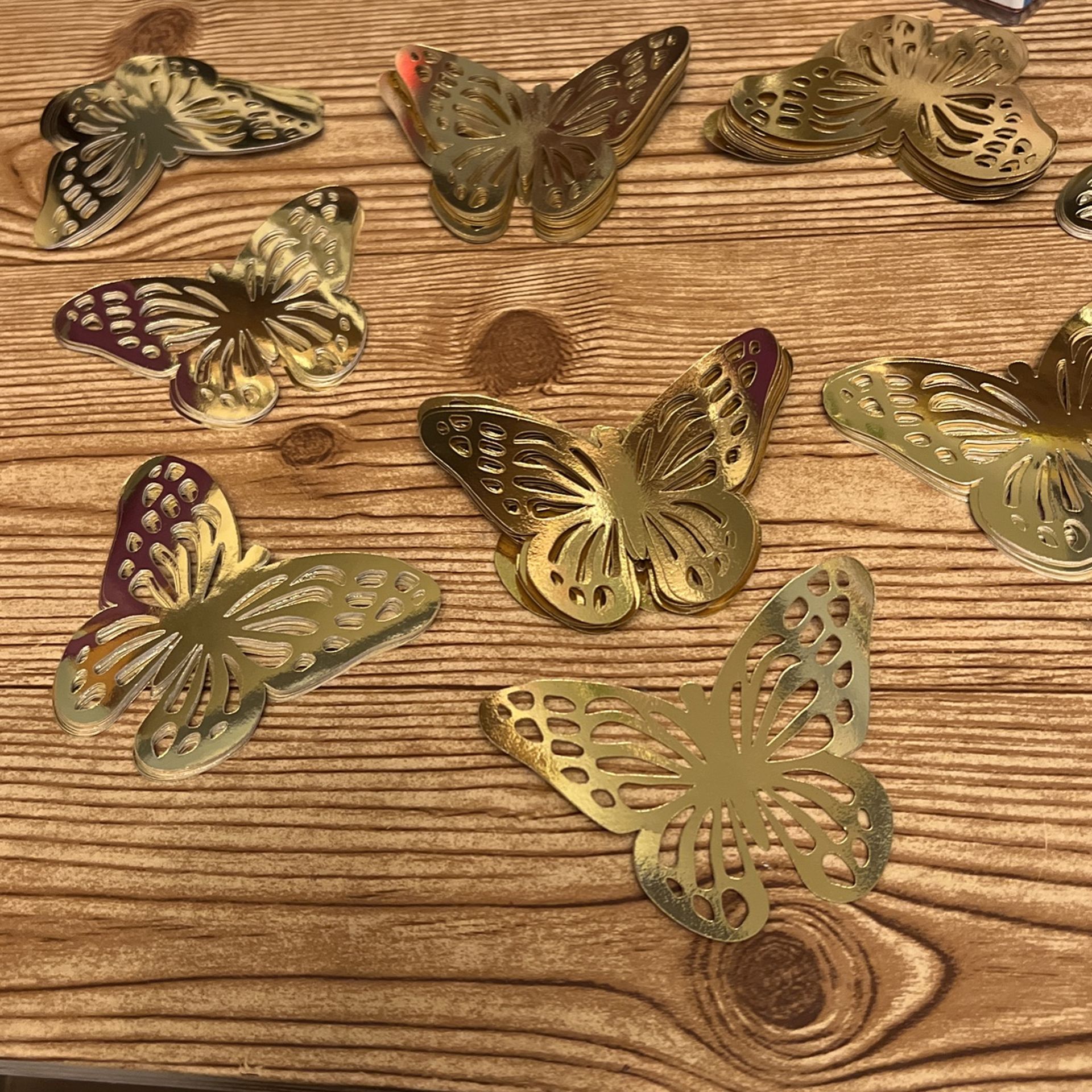 Gold Paper Butterfly  For Any Decoration 